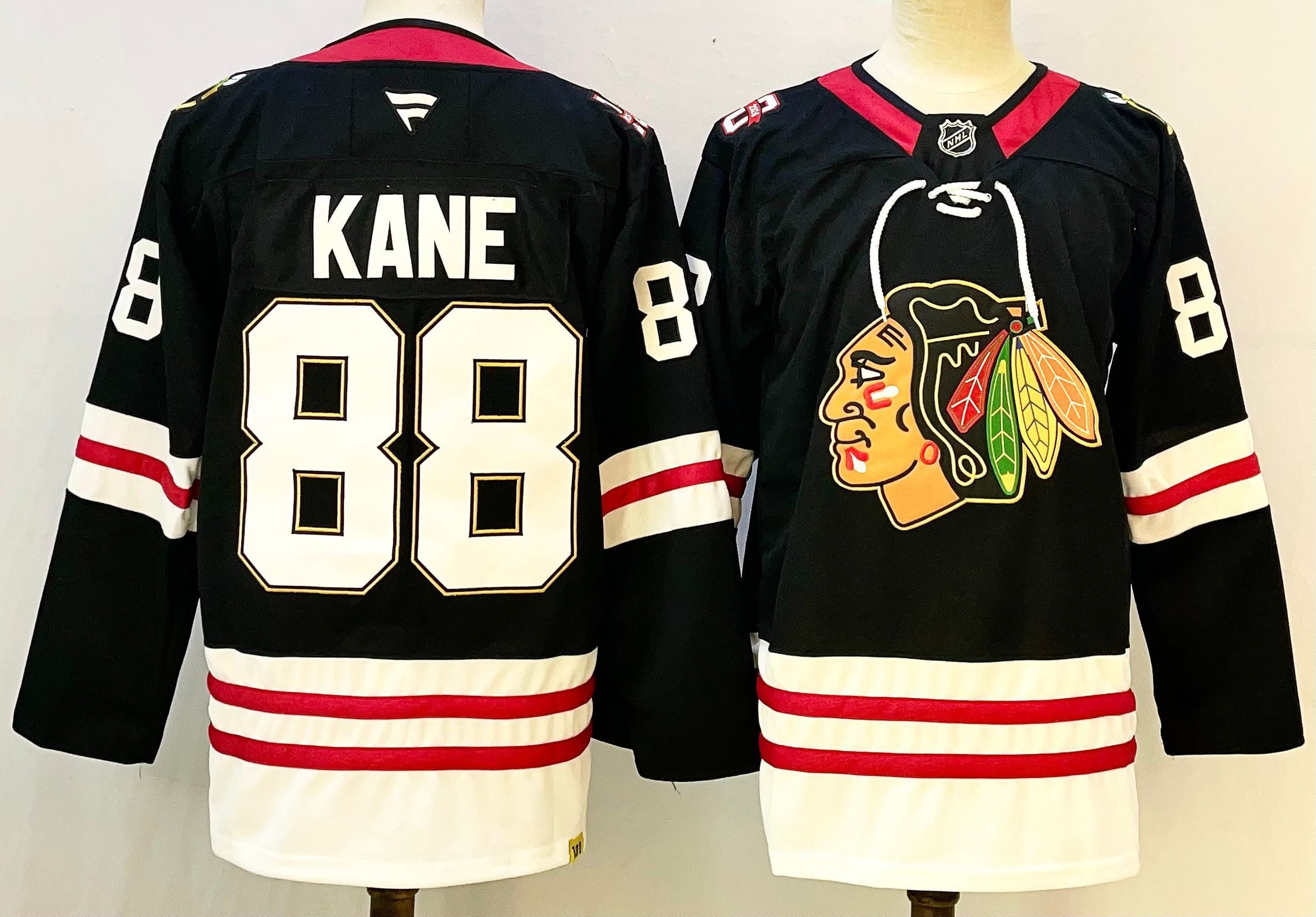 Men Chicago Blackhawks #88 Kane Black 2026 Adidias NHL Jersey style 001